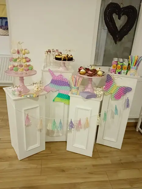 Candy bar în nuanțe pastel